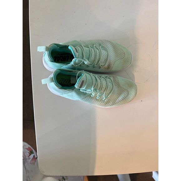 Women's Nike Free RN Commuter 2017 Running Shoes Igloo/Night Purple/Aurora Green - Picture 3 of 3